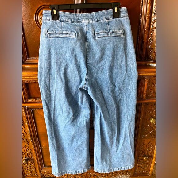 J Crew Point Sur high rise wide leg crop jeans - Picture 8 of 10